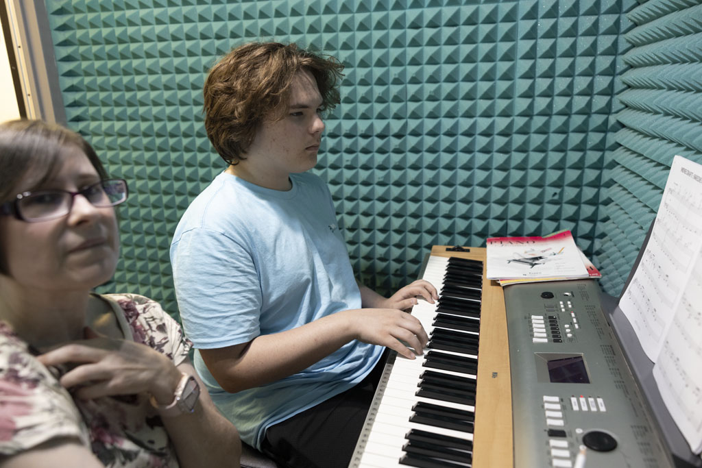 Private piano instruction in progress at St John Music, San Antonio, TX
